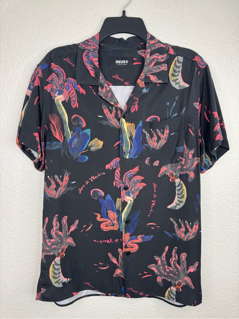 Deus Ex Machina Dean Pink Positive Shirt Multi Size Medium